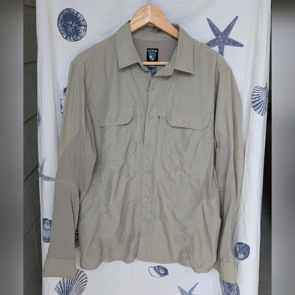 Kuhl Airspeed Button Up Shirt In Khaki Medium